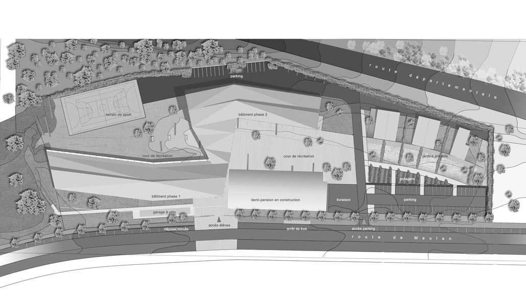 2001-Meulan-Collège Henri IV-plan masse-1030x582