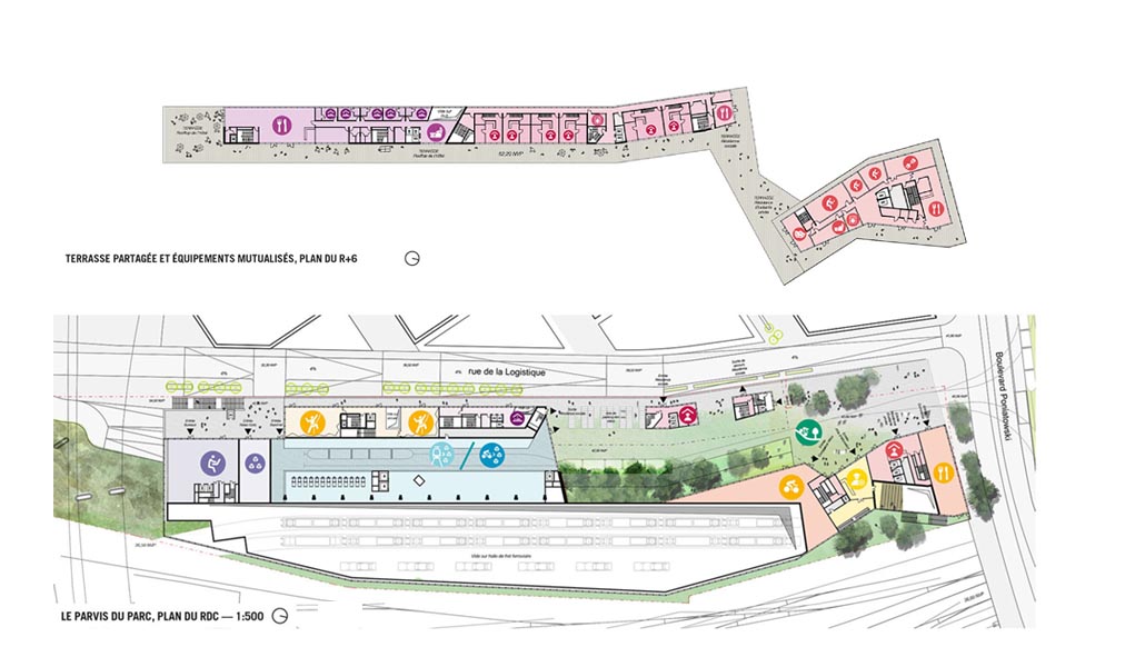 2017-Bercy Charenton-Plan Rez-de-chaussée et R+6-1030x582